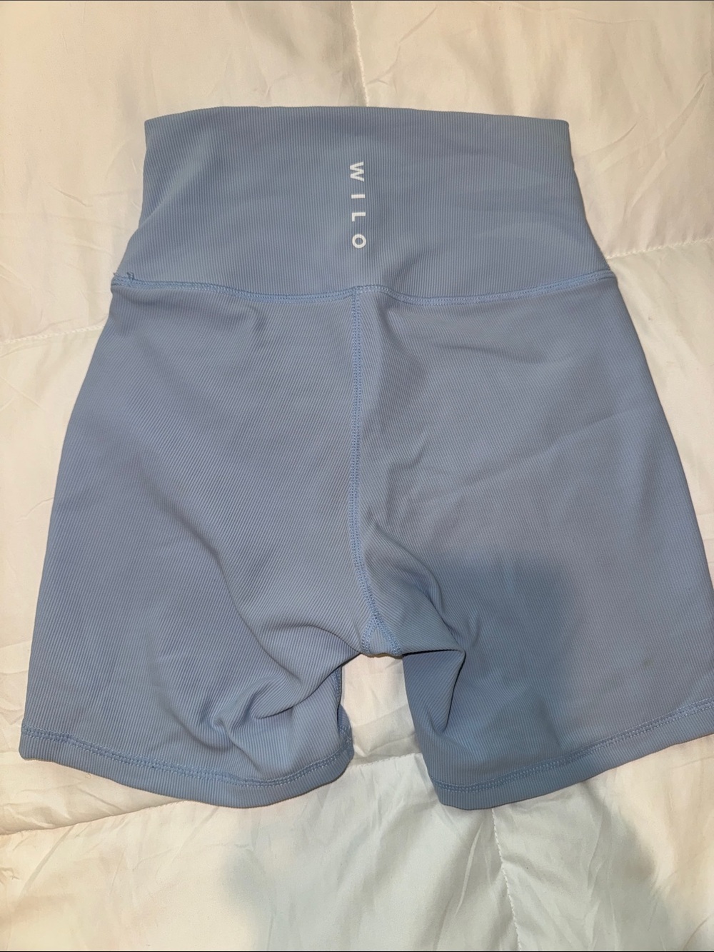 Wilo High-Waist Light Blue Bike Shorts